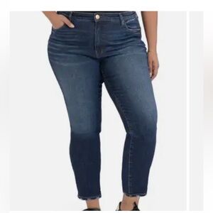 Kut from the Kloth, Donna FAB AB ankle skinny high-rise jeans, 14P.